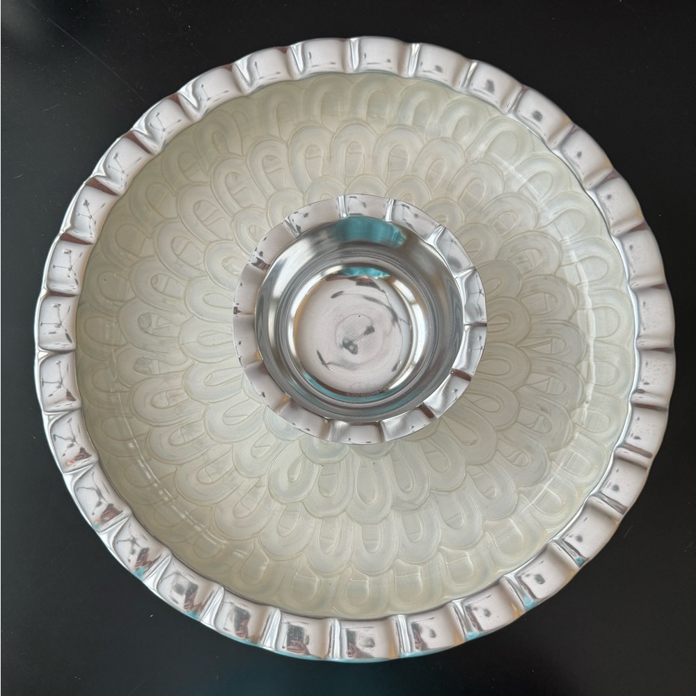SimplyDesignz Modern Metals Chip and Dip Tray